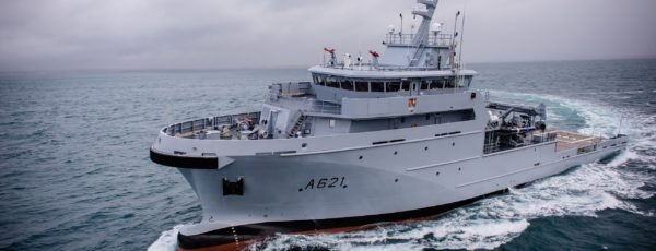 Delivery of Piriou’s first vessel for the French Navy : Multipurpose Vessel d’Entrecasteaux