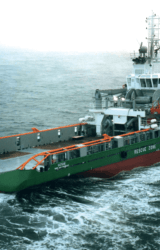Livraison de l’Ulysse, navire ravitailleur de plateformes pétrolières