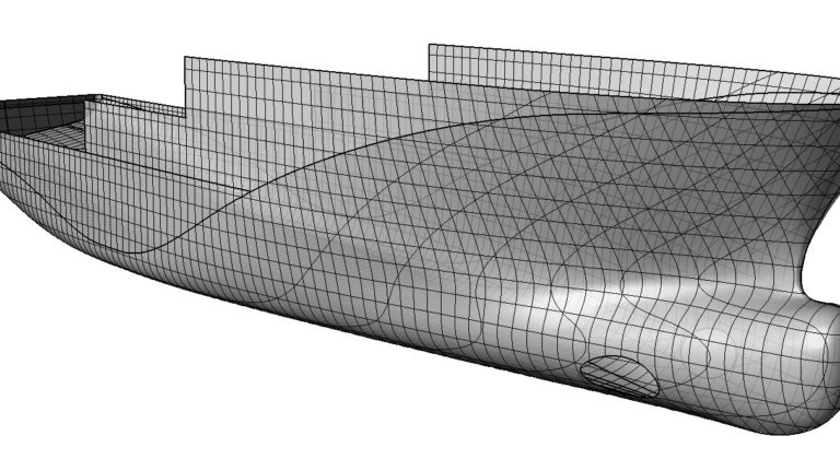 Modèle 3D - carène B2M